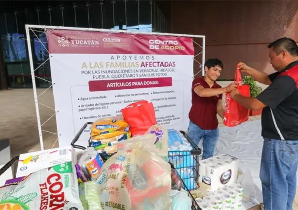 Ayuda para Veracruz: DIF Yucatán enviará esta semana el primer cargamento de víveres a familias afectadas