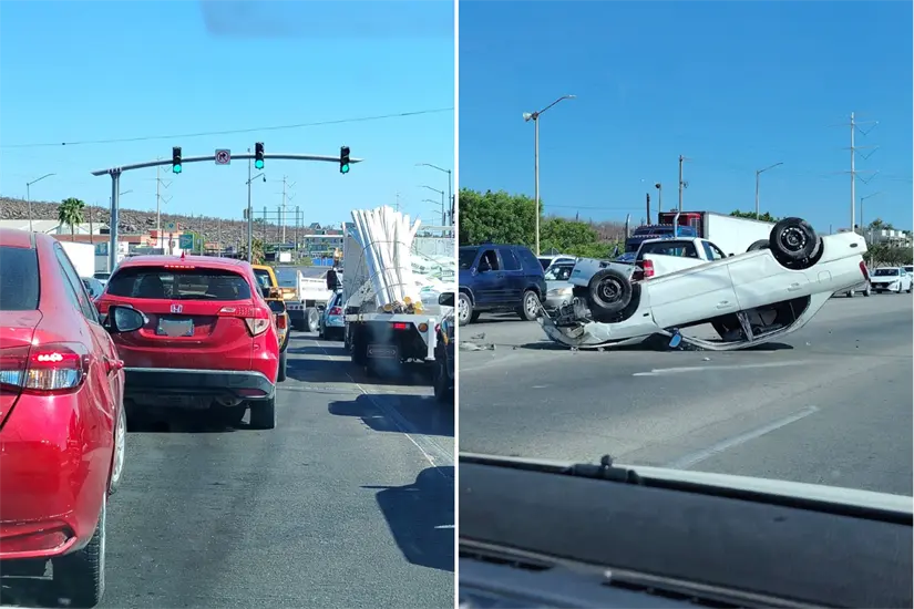 Accidente registrado el 21 de julio de 2025. Foto: Reporte Paceño / Facebook