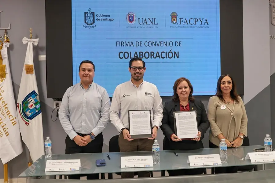 David de la Peña  y FACPYA firman convenio para programa de vinculación educativa