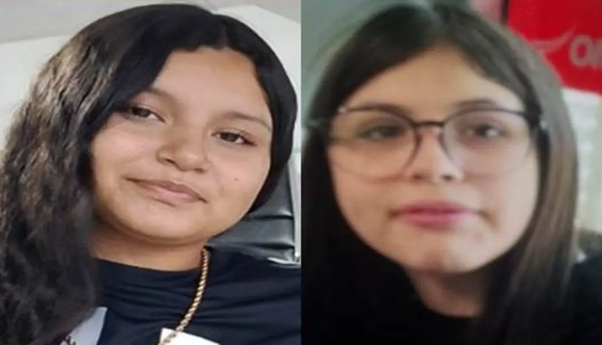 Allison Sarahí Cárdenas Palacios y Zoe Sarathiel Estrella Montemayor, ambas de 13 años, desaparecieron el pasado domigno 19 de octubre de 2025 en la colonia Parques de Guadalupe, del municipio de Guadalupe, Nuevo León. Foto: Facebook Grupo Especializado de Búsqueda Inmediata