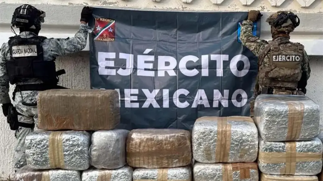 Ejército Mexicano decomisa más de 300 kilos de marihuana en Nuevo Laredo