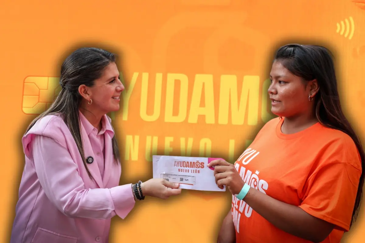 Martha Herrera, secretaria de Igualdad e Inclusión en Nuevo León y una mujer. Foto: Composición Canva