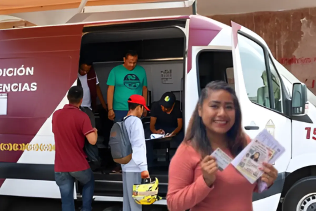 Módulos para el trámite de licencia de conducir en Edomex. Foto: X (@BienestarEdoMx) | Canva
