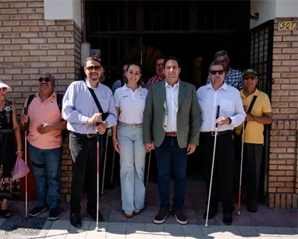 Javier Díaz refuerza inclusión y movilidad en Saltillo con piso podotáctil