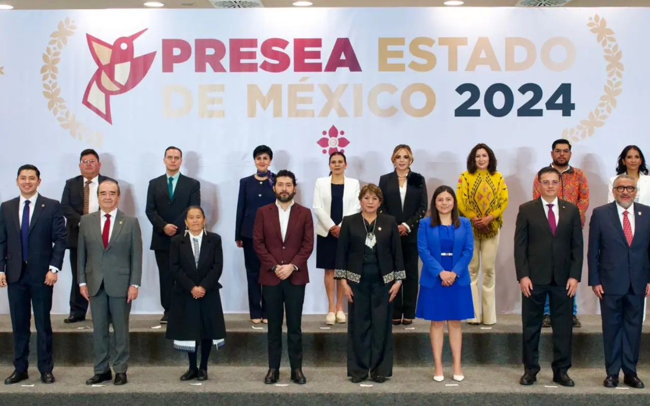 Presea Estado de México 2024. Foto: X/ @delfinagomeza (Canva)