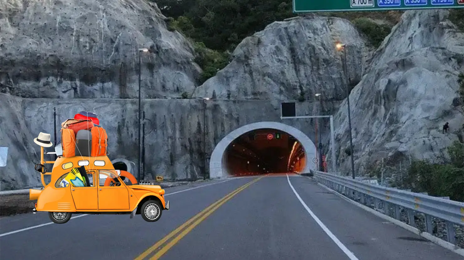 El Tunel Sinaloense es el más largo de la Supercarretera Durango - Mazatlán. Foto: FB Viva Durango, en Facebook.