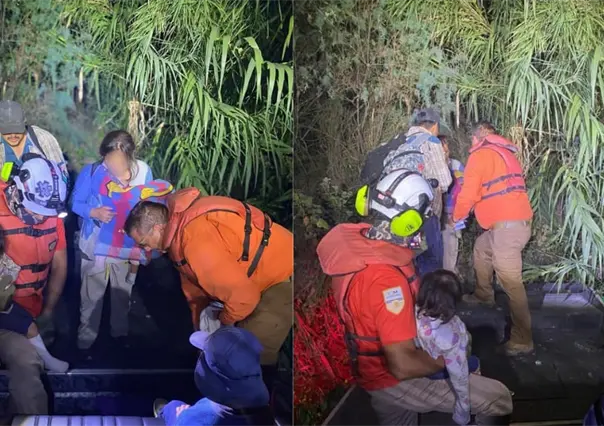 Grupo Beta del INM rescata a 5 migrantes en zona peligrosa del río Bravo en Piedras Negras