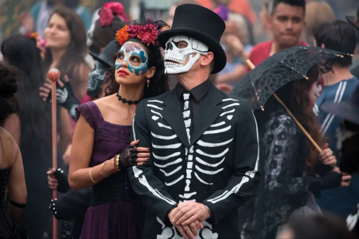 Desfile de catrinas en Edomex. Foto: X (@Cuauhtemoc_1521)