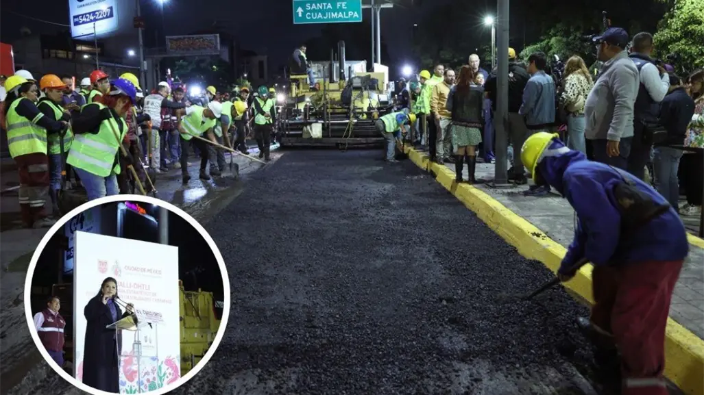Clara Brugada arranca "Cualli Ohtli" para repavimentar 250 km de avenidas en CDMX