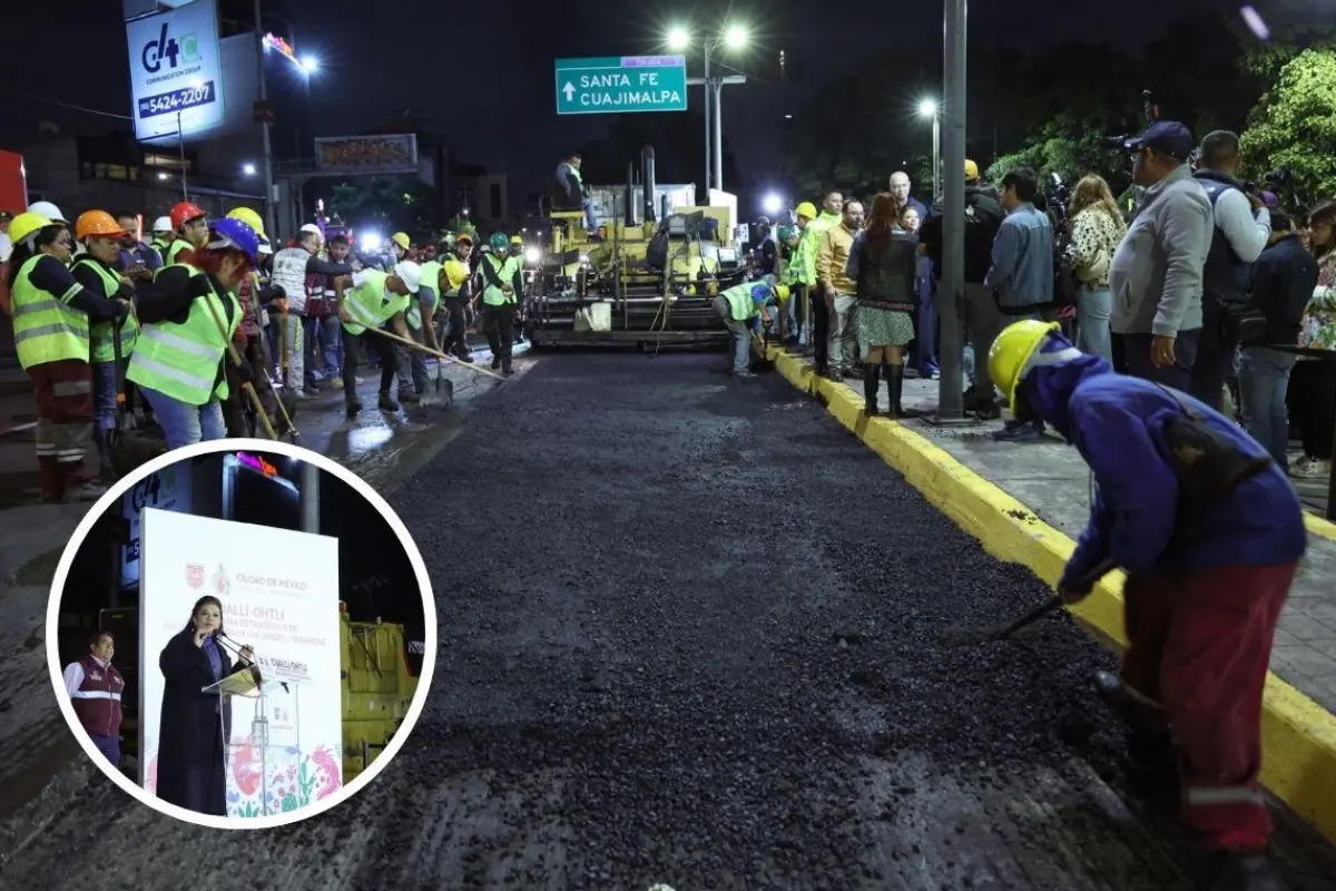 Clara Brugada arranca “Cualli Ohtli” . Foto: Gobierno CDMX l Canva
