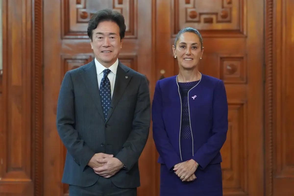 Masahiro Moro y Claudia Sheinbaum Foto: X(Twitter) @Claudiashein