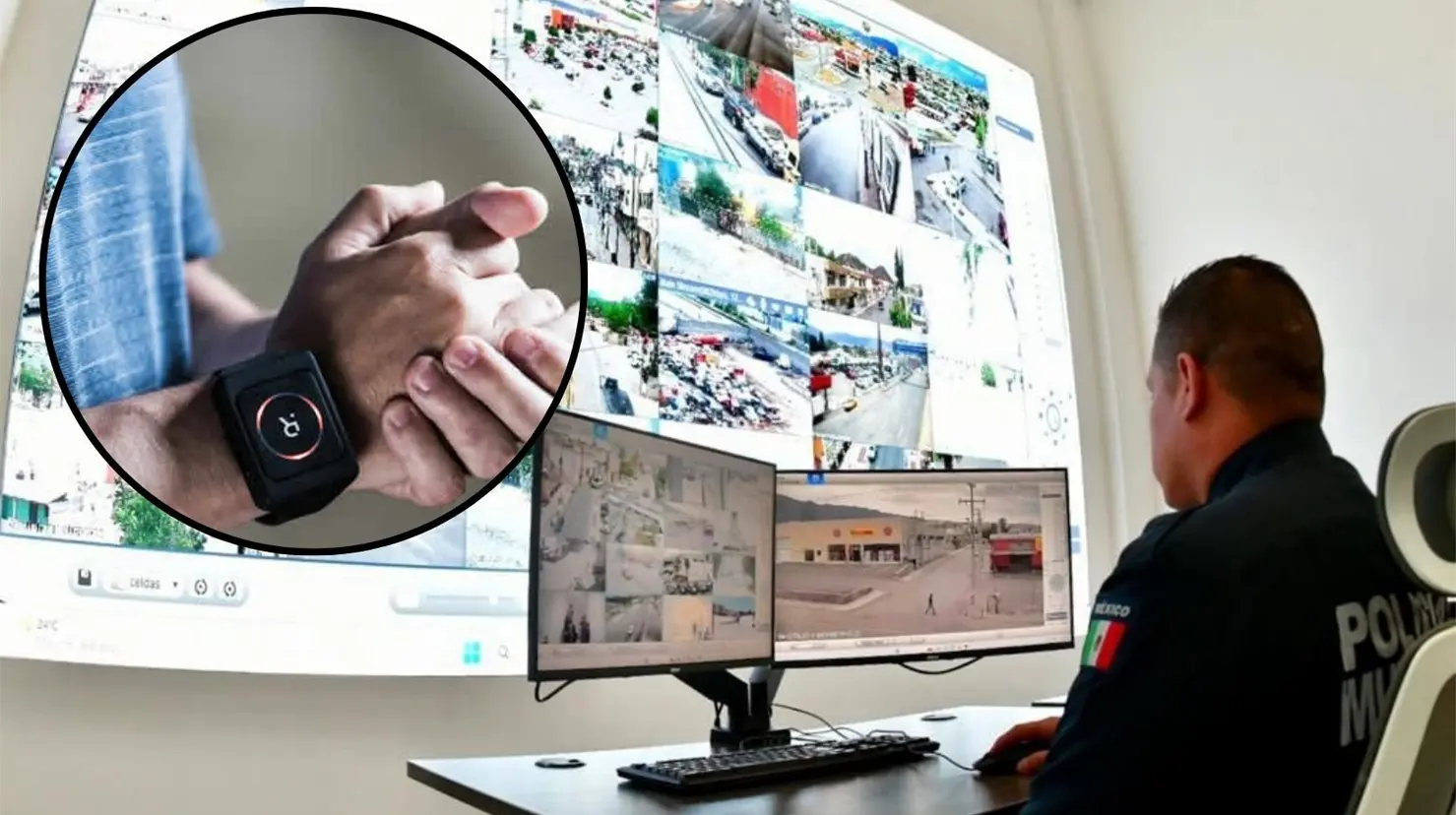 Los brazaletes están conectados al C2. (Fotografía: Gobierno de Coahuila | Canva)