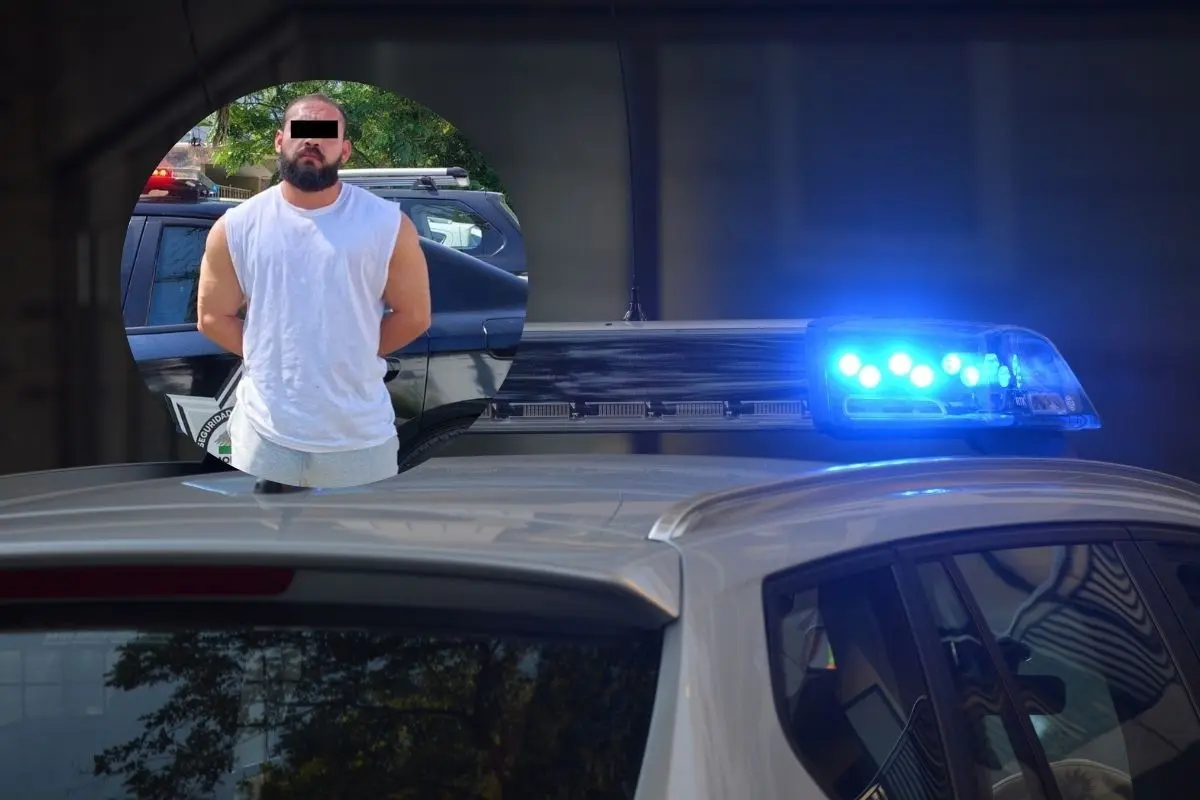 La Policía de Monterrey detuvo a un hombre acusado de agredir físicamente a su pareja. Foto: CANVA / Policía de Monterrey