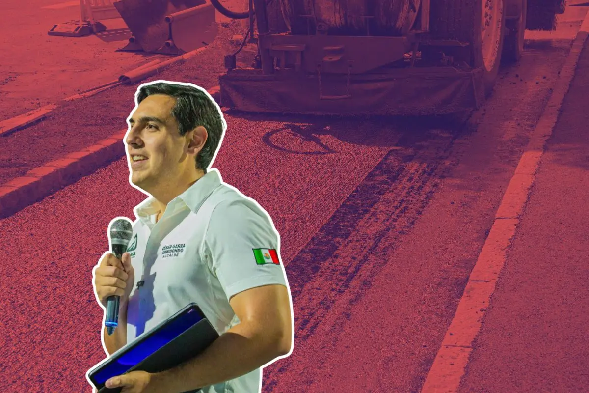 César Garza Arredondo destacó que el antiguo pavimento, conocido como “carpeta vieja”, está siendo reemplazado. Foto: CANVA / César Garza Arredondo