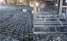 VIDEO | Fábrica de colchones queda en ruinas tras incendio en Ecatepec