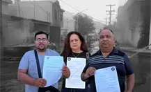 Vecinos de Santa Catarina presentan denuncia por incendio; el alcalde Jesús Nava apoya a afectados