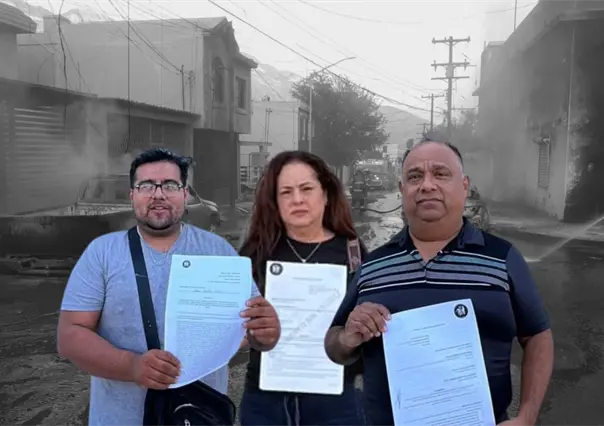 Vecinos de Santa Catarina presentan denuncia por incendio; el alcalde Jesús Nava apoya a afectados