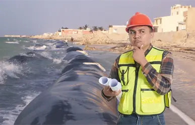 ¿Cómo ayudan a combatir la erosión de las playas los geotubos que instalados en la costa de Progreso?