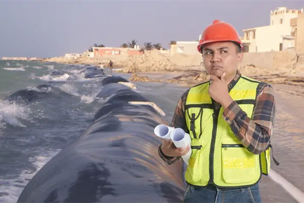 ¿Cómo ayudan a combatir la erosión de las playas los geotubos que instalados en la costa de Progreso?