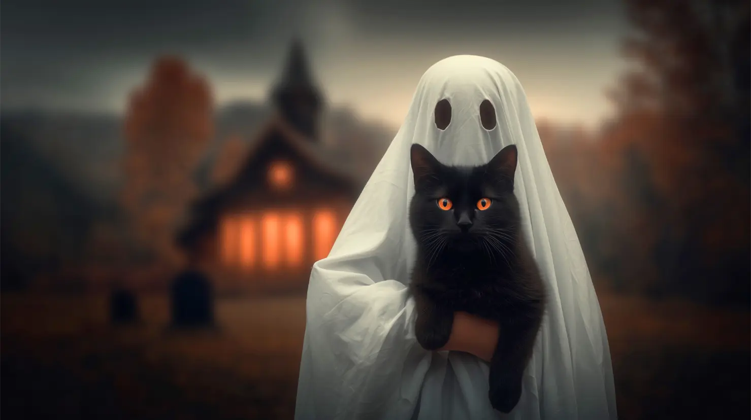 Halloween 2025: ¿por qué los gatos negros corren peligro en esta temporada? Foto: Canva.