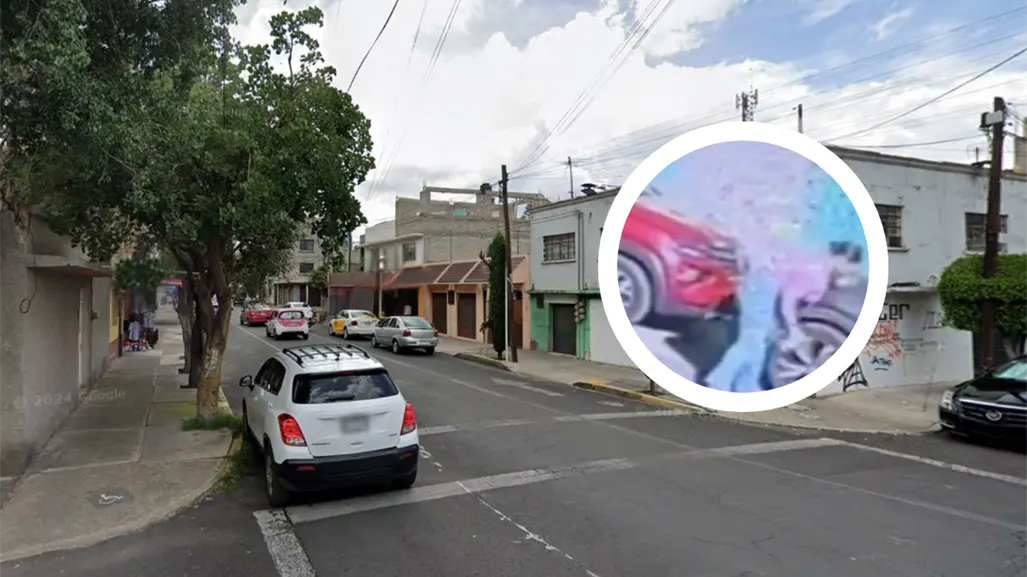 VIDEO | Mujer poncha llantas de un auto en CDMX por presuntamente estar estacionado frente a su casa