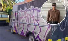 Detienen a joven por grafitear vehículos en Saltillo; buscan a una mujer que lo acompañaba