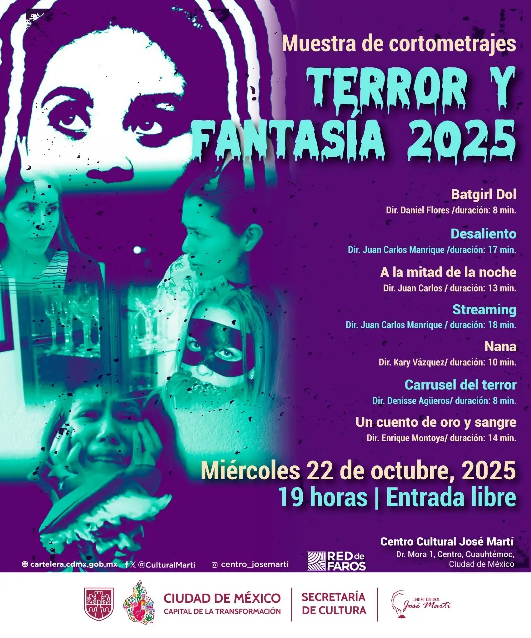imagen recuadro Maratón de película en la CDMX. Foto: X @adrianoarturo07