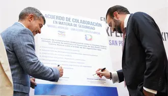 Mauricio Tabe y Mauricio Farah comparten estrategias exitosas para mejorar la seguridad de sus municipios
