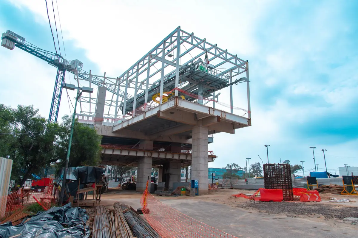 Avances en las obras del Mexicable. Foto: X (@SEMOV_Edomex)