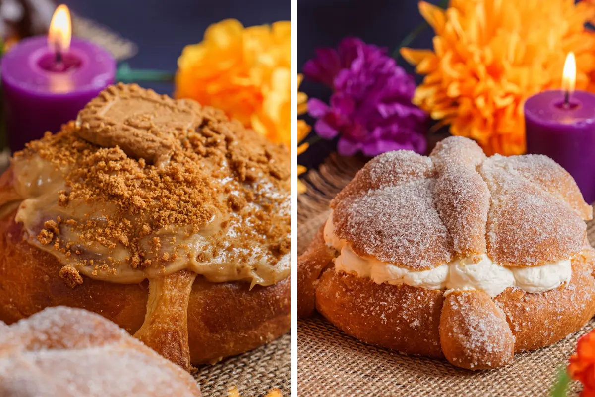 Delicioso pan de muerto de Café Andrade Tampico | Foto: Perla Herrera