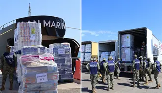 Esto donó BCS para Veracruz y otros estados; Marina embarca toneladas de ayuda en Pichilingue