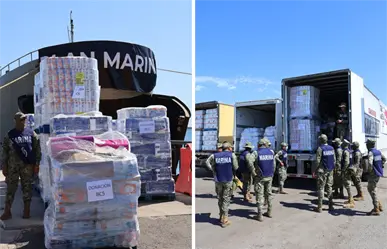 Esto donó BCS para Veracruz y otros estados; Marina embarca toneladas de ayuda en Pichilingue