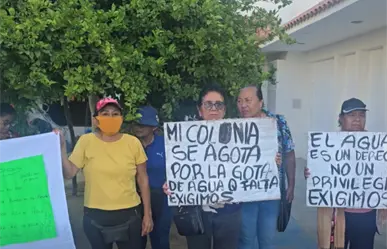 Protestan en Cabo San Lucas contra OOMSAPAS por desabasto de agua y recibos de hasta 1,600 pesos
