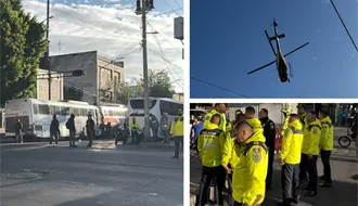 Operativo en el Eje 1 Oriente: tránsito sanciona y retira placas a 14 transportistas de CDMX