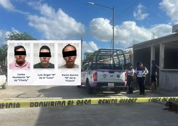 Capturan a trio de sicarios en Cancún por quitarle la vida a una pareja: el crimen fue cometido frente a los hijos