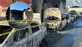 Vecinos narran momentos de pánico tras incendio en taller mecánico en Santa Catarina