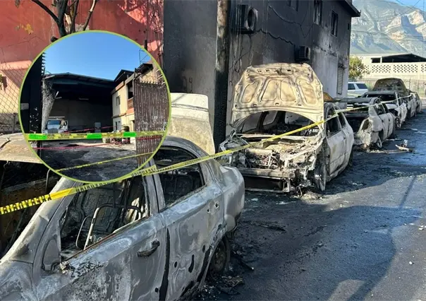 Vecinos narran momentos de pánico tras incendio en taller mecánico en Santa Catarina