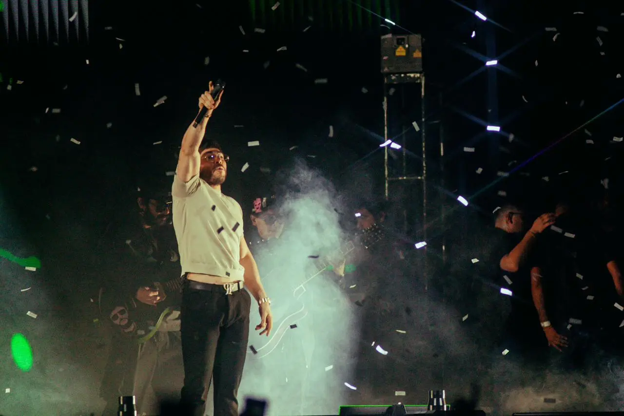 Tito Double P presentó anoche en la Arena Monterrey su gira Ay Mamá Tour. Fotos. Erick Reyes.