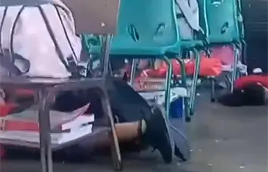 VIDEO | Alumnos de primaria viven momentos de tensión durante balacera en la colonia CROC de Monterrey