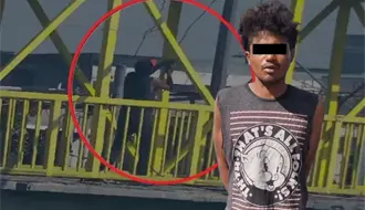 VIDEO | Así atraparon a un ciudadano hondureño cometiendo robo de cableado en Monterrey