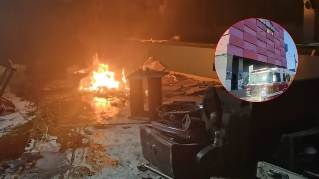 Detienen a hombre tras provocar incendio en casino abandonado en Monterrey
