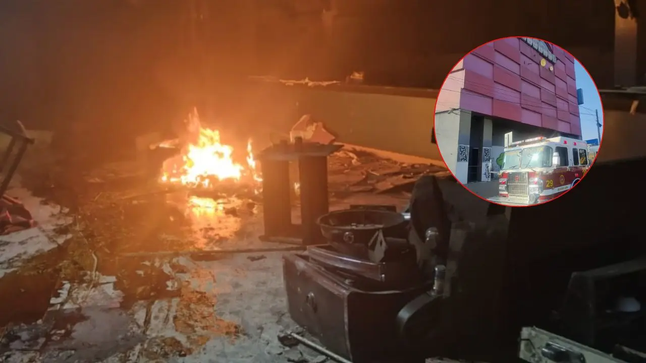 Inmueble incendiado en Fraccionamiento Bernardo Reyes Foto: Policía de Monterrey