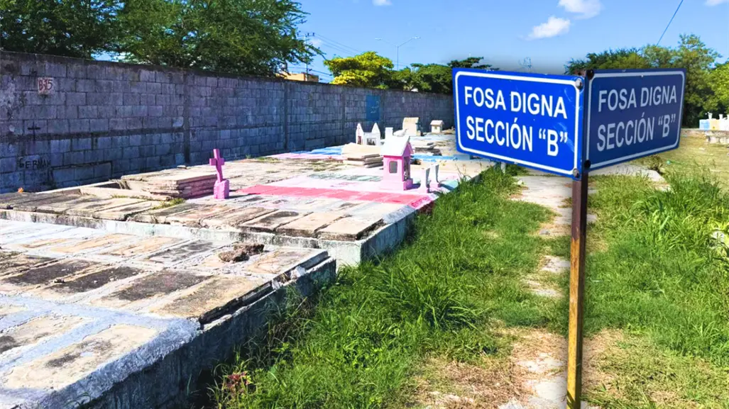 Fosa Digna en Mérida, el lugar donde las ofrendas y flores rara vez llegan