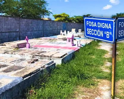 Fosa Digna en Mérida, el lugar donde las ofrendas y flores rara vez llegan