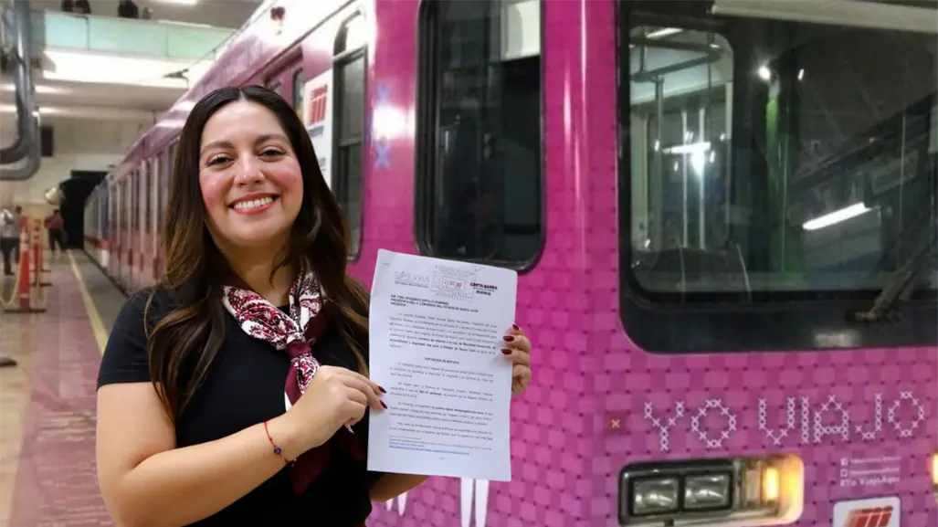 Greta Barra propone incluir el Vagón Rosa en la Ley de Movilidad en Nuevo León