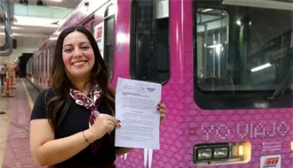 Greta Barra propone incluir el Vagón Rosa en la Ley de Movilidad en Nuevo León