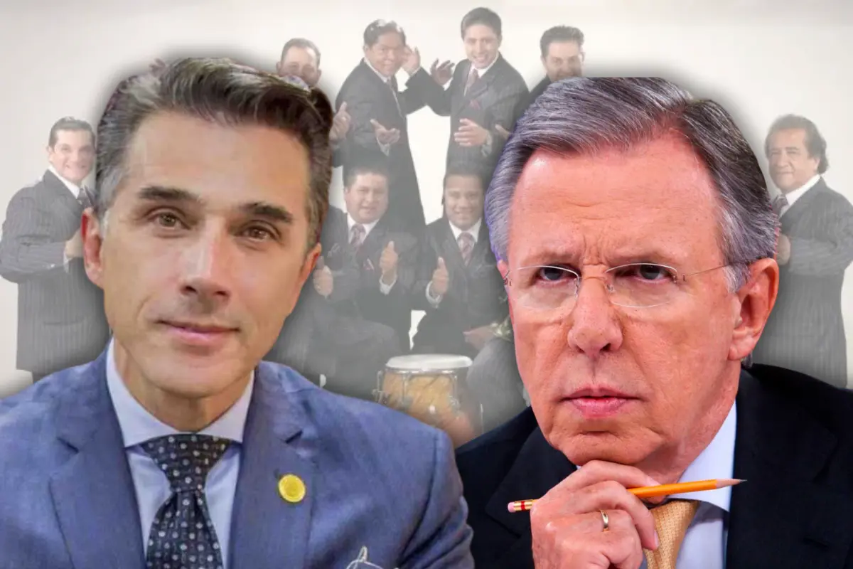 Sergio Mayer y López-Dóriga (Foto: IG @sergiomayerb, @sonorasantanera / Canva)