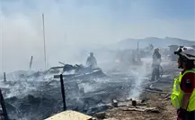 Incendio en Ramos Arizpe consume 5 tejabanes; aseguran vecinos que fue provocado