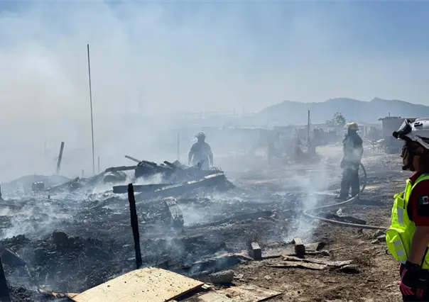 Incendio en Ramos Arizpe consume 5 tejabanes; aseguran vecinos que fue provocado