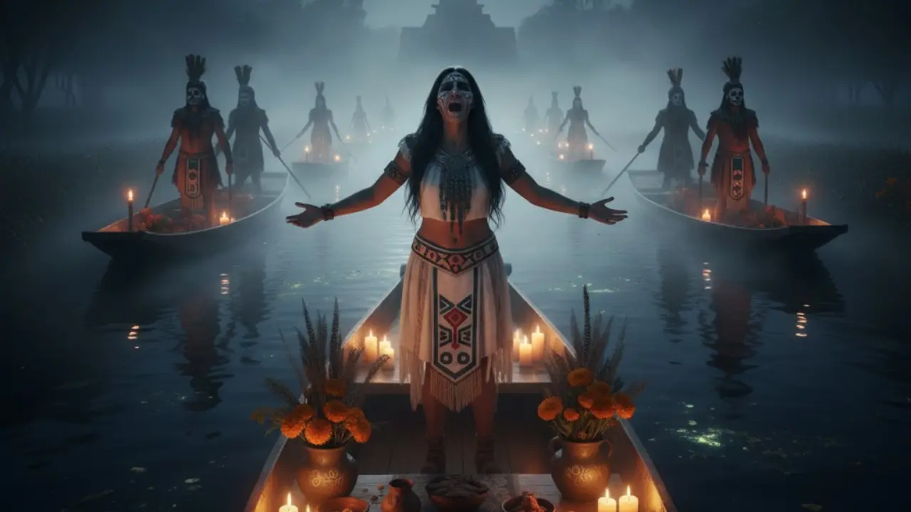 Imagen ilustrativa sobre la leyenda de La Llorona. Foto: Gemini IA